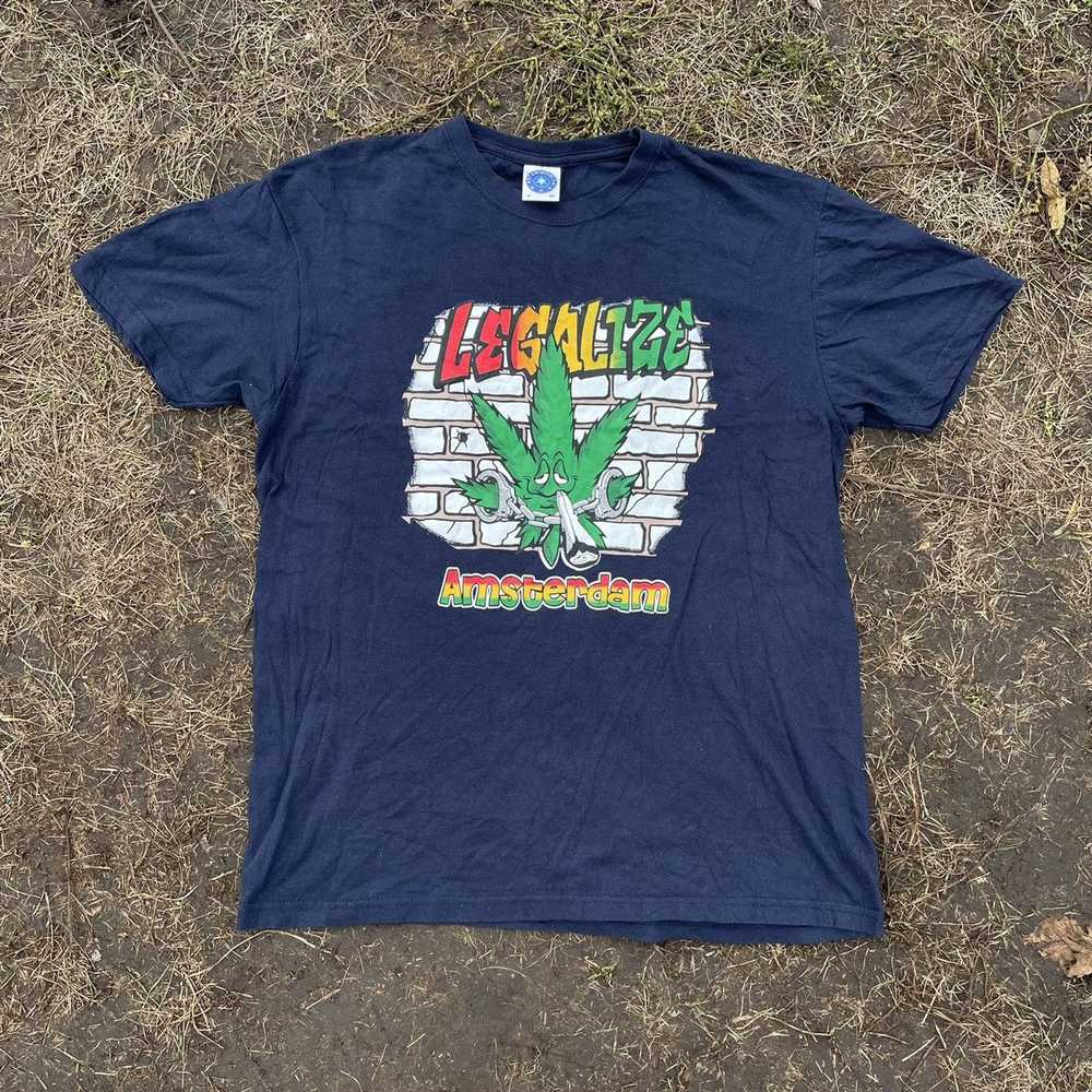 Band Tees × Streetwear × Vintage Vintage 90s Weed… - image 2