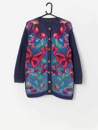 Vintage multicoloured floral cardigan by Tulchan –