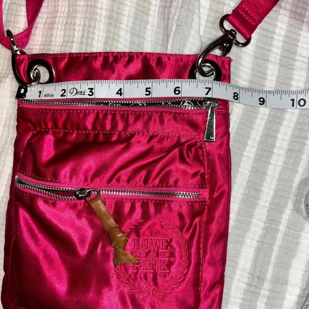 RARE Victoria's Secret LOVE PINK Satin Crossbody … - image 6