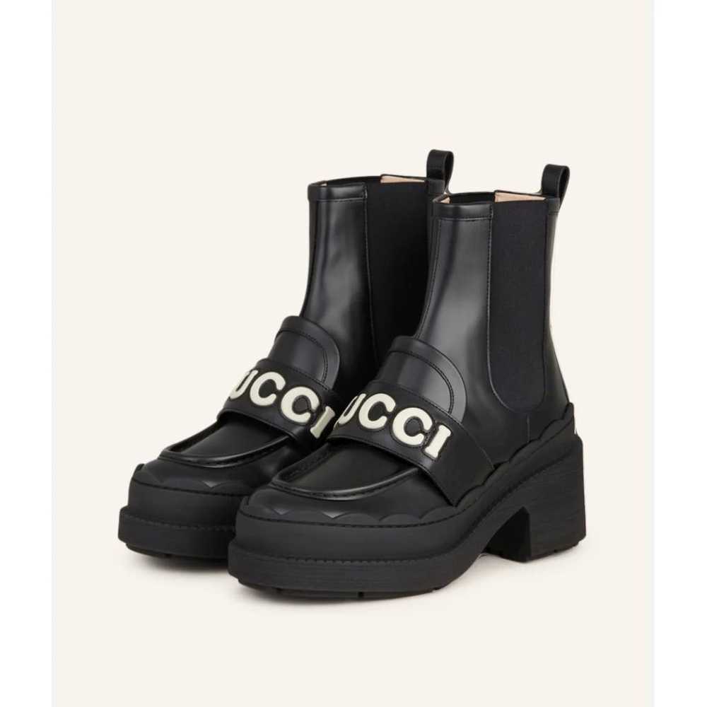 Gucci Leather boots - image 3