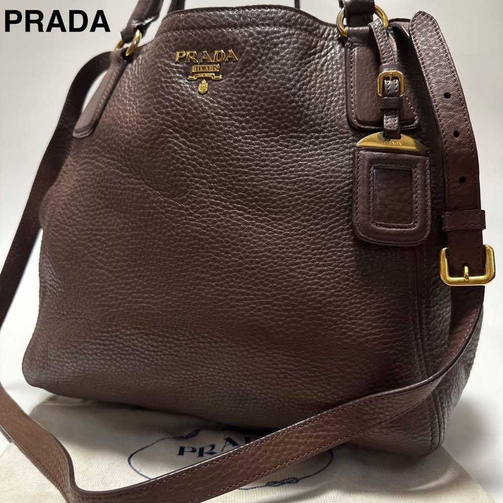 d38 [Excellent Condition] Prada VITELLO Leather B… - image 1