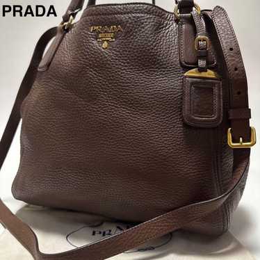 d38 [Excellent Condition] Prada VITELLO Leather B… - image 1