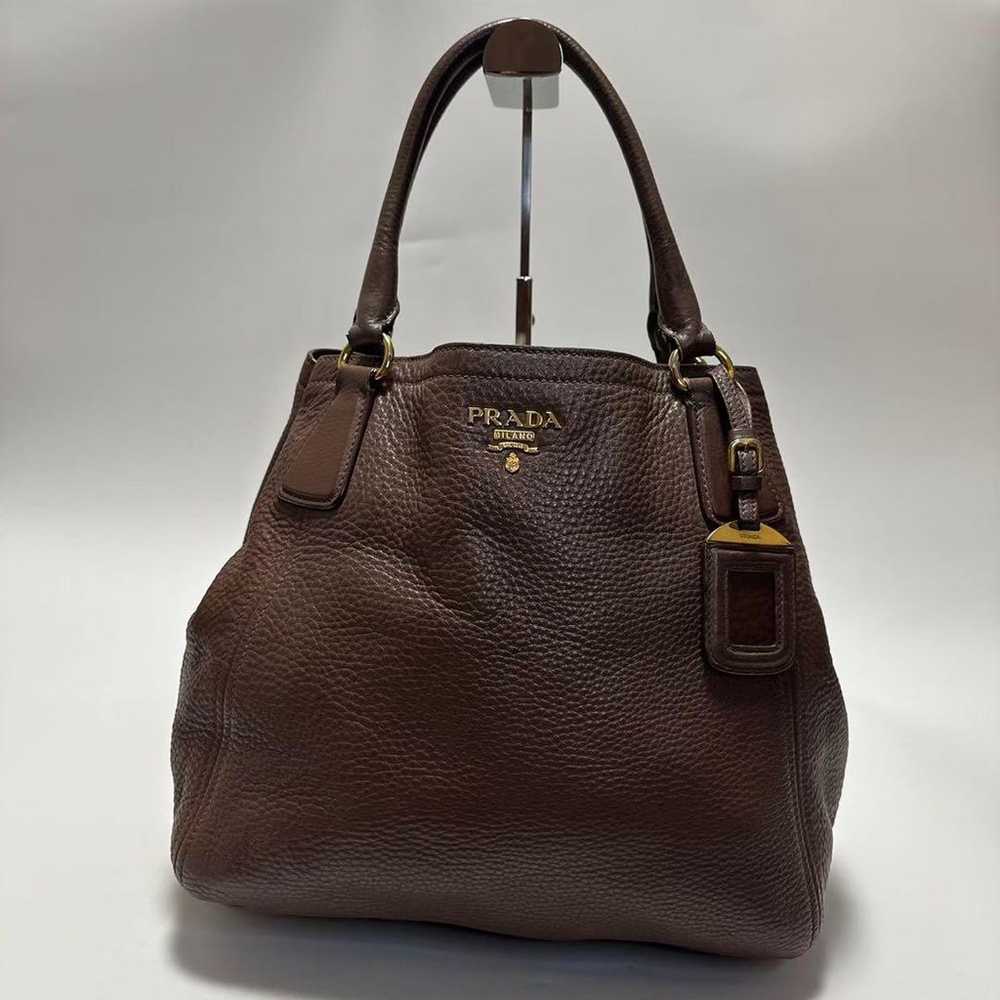 d38 [Excellent Condition] Prada VITELLO Leather B… - image 2