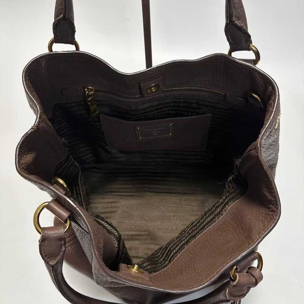 d38 [Excellent Condition] Prada VITELLO Leather B… - image 9