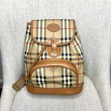 Authentic Burberry backpack nova check leather