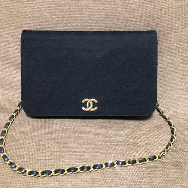 CHANEL Matelassé Cotton Jersey Shoulder Bag