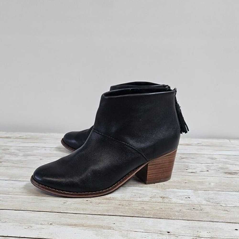 Toms Womens Size 7 Carpe Diem Leather Boots Black… - image 3