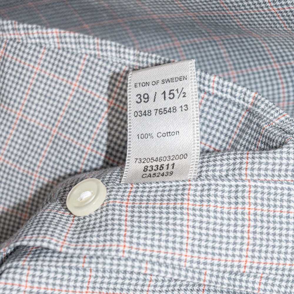 Eton ETON Men's Slim Fit Button up Shirt Gray Hou… - image 6