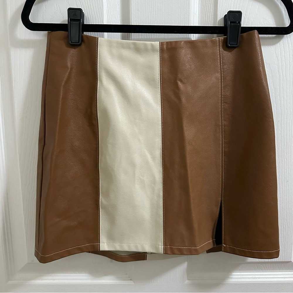 Other VESTIQUE Faux Leather Mini Skirt Women’s si… - image 1