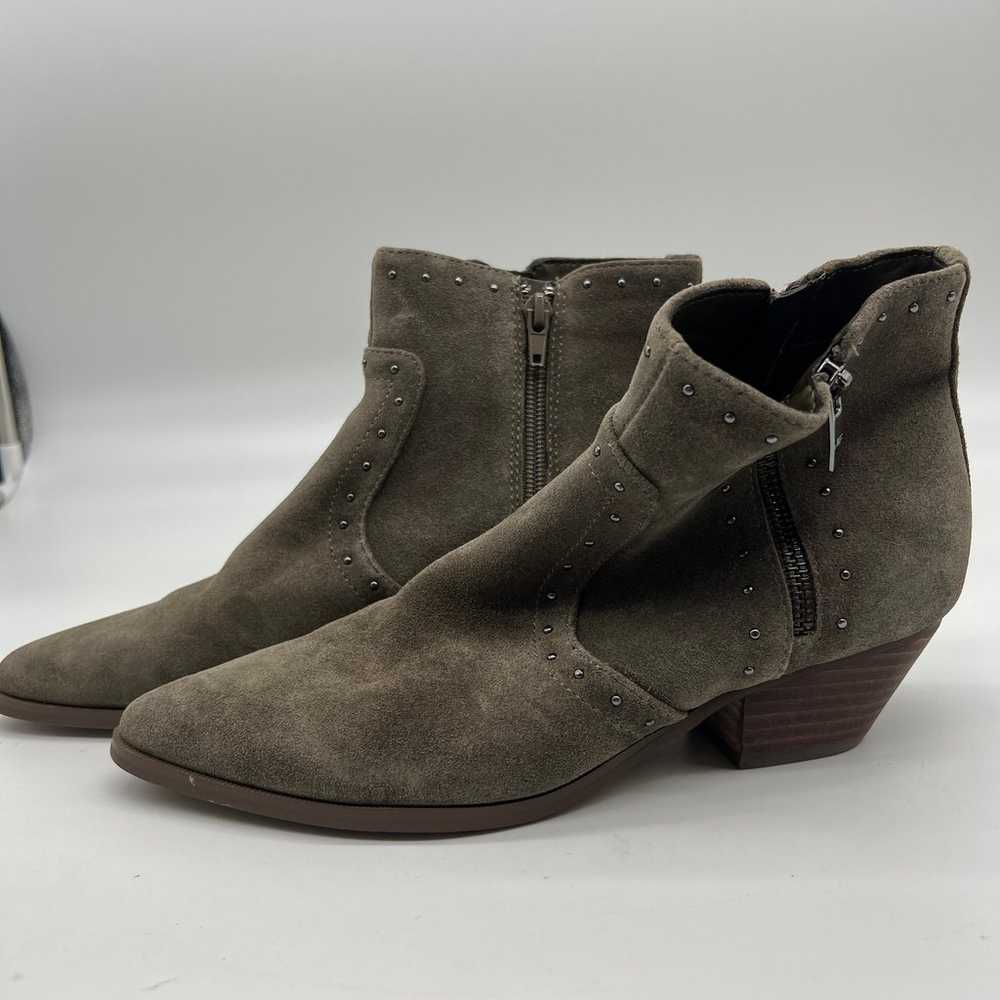 Marc Fisher Leather Western Detailed Ankle Boots … - image 3