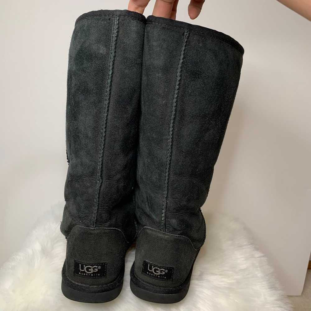 UGG Classic Tall Black Women's Boot Shoes size 8 - image 6