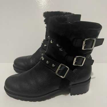 275 Central Black Leather Boots - image 1