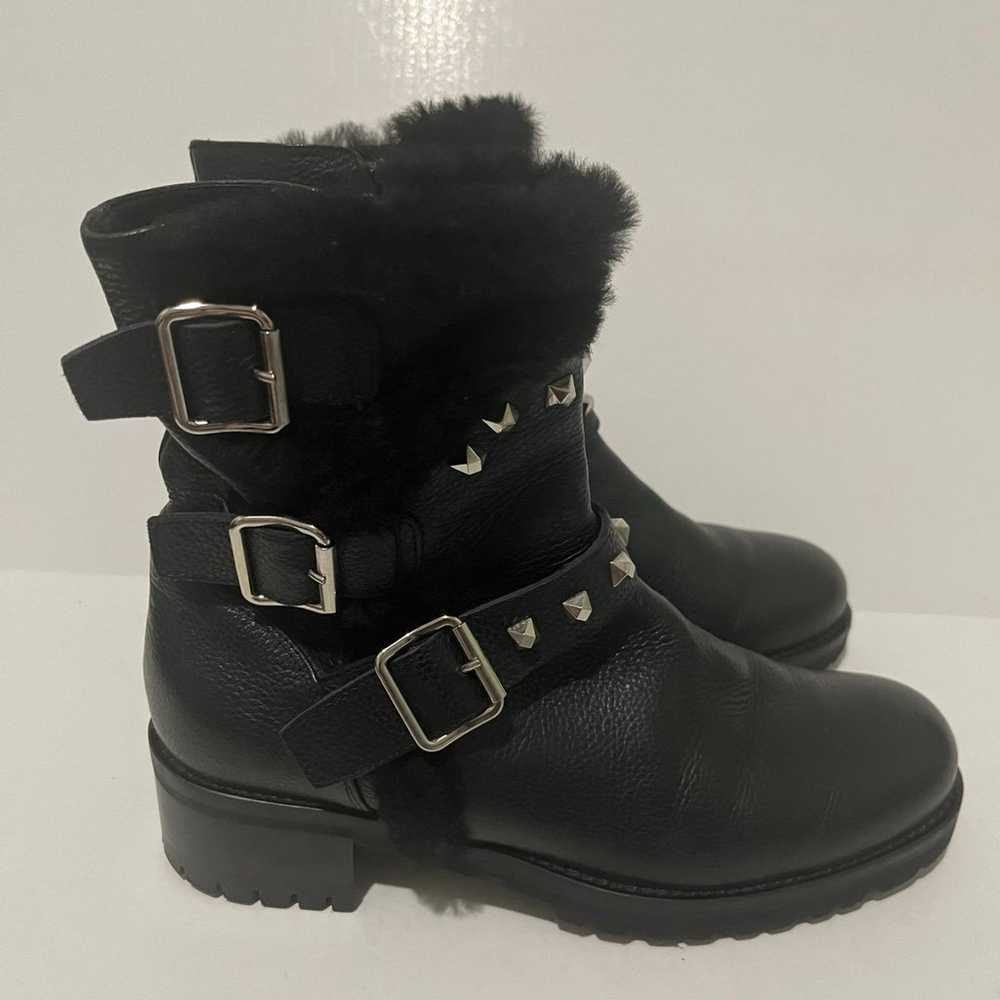 275 Central Black Leather Boots - image 3