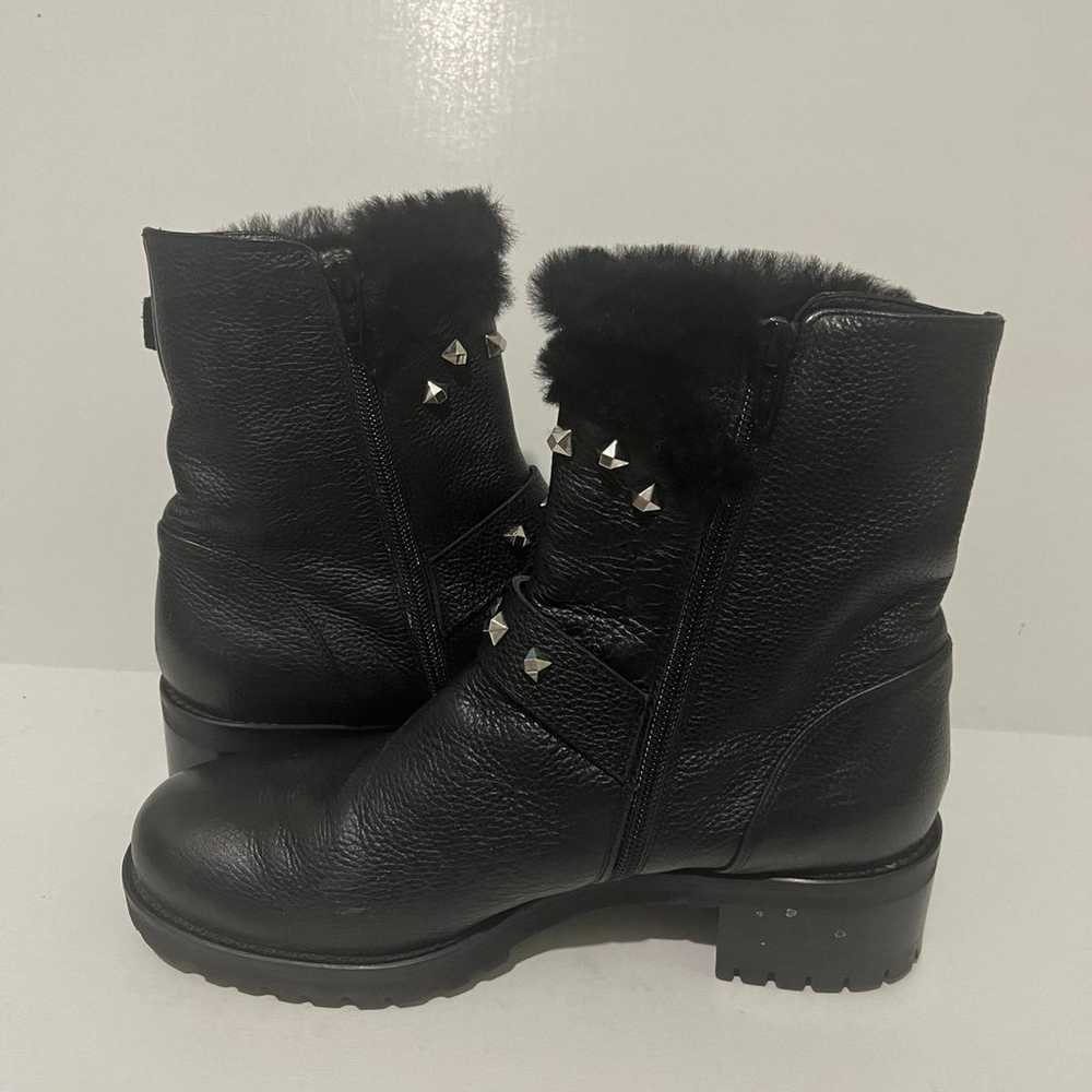 275 Central Black Leather Boots - image 4