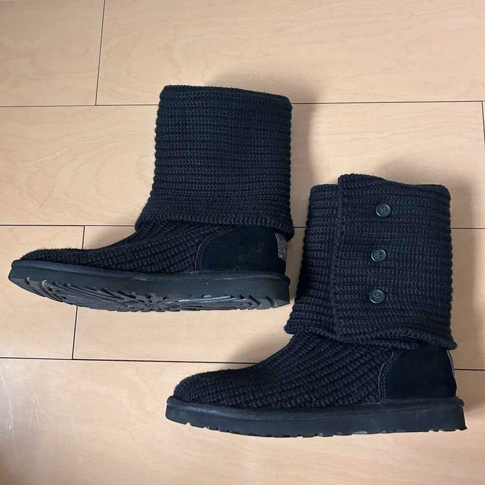 UGG Australia Knit Boots 2-Way Boots Black 25cm B… - image 2