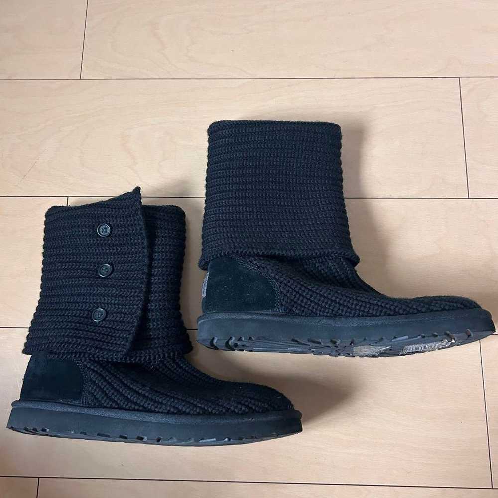 UGG Australia Knit Boots 2-Way Boots Black 25cm B… - image 3