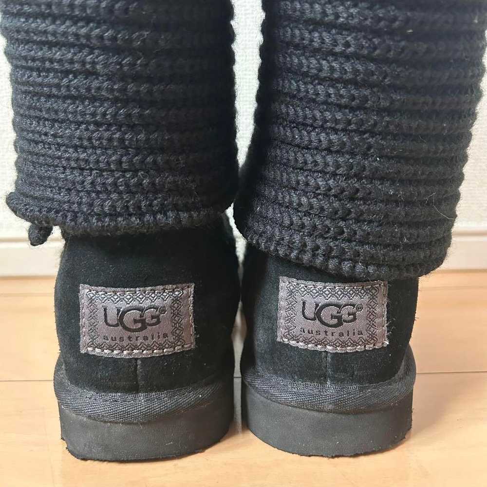 UGG Australia Knit Boots 2-Way Boots Black 25cm B… - image 4