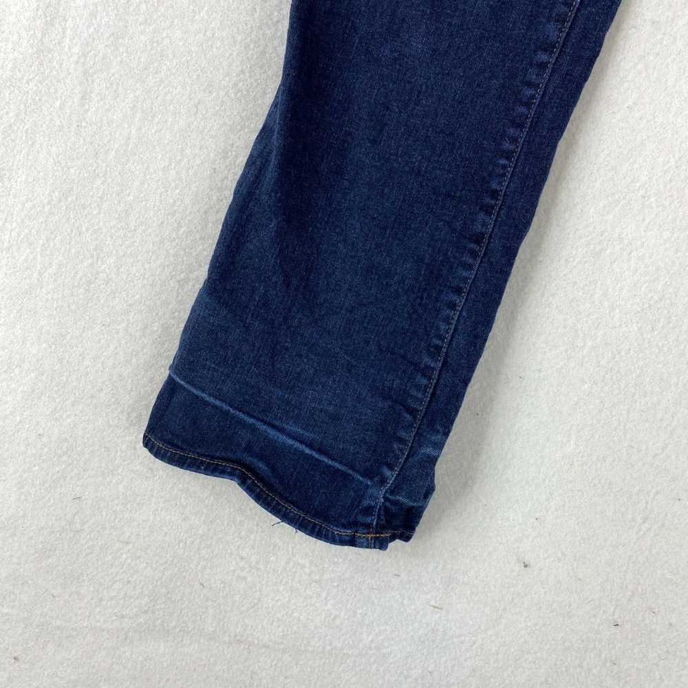 Vintage Dark Wash Mid Rise Blue Denim Bootcut Leg… - image 2