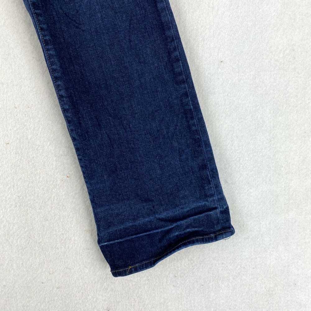 Vintage Dark Wash Mid Rise Blue Denim Bootcut Leg… - image 3