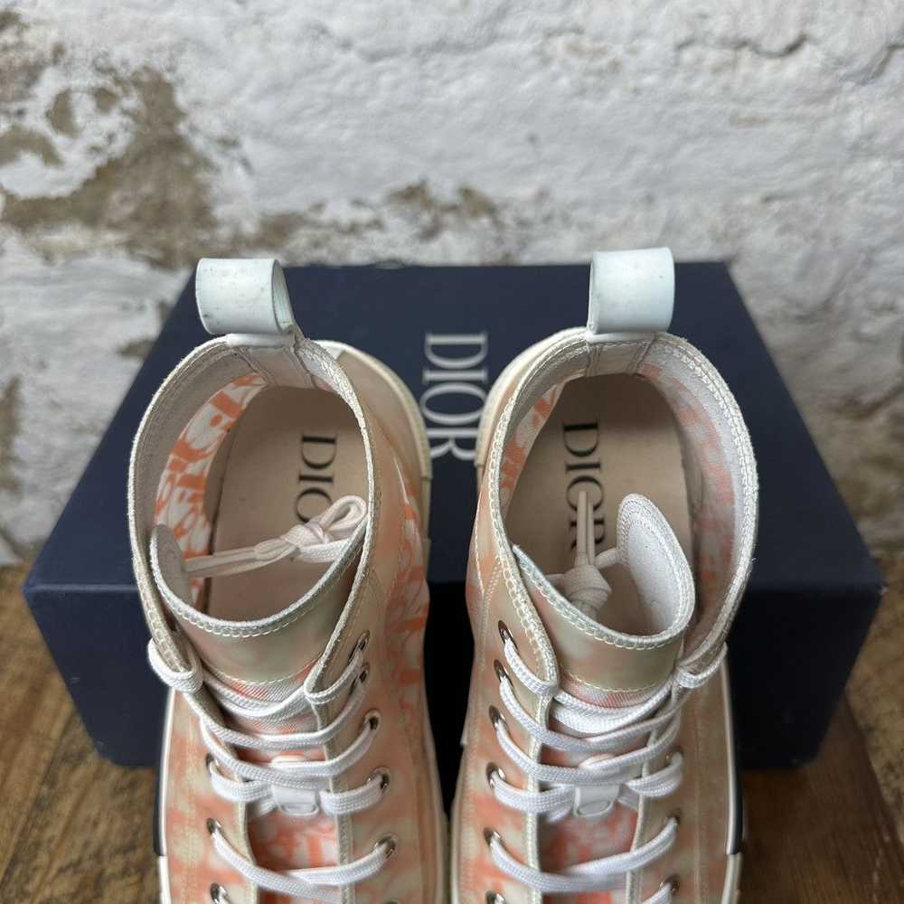 Dior Dior B23 Oblique Orange High Top Sneaker Siz… - image 4