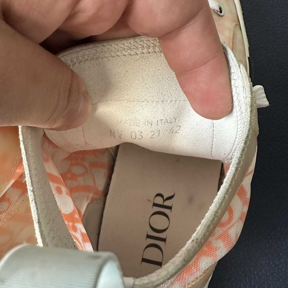 Dior Dior B23 Oblique Orange High Top Sneaker Siz… - image 7