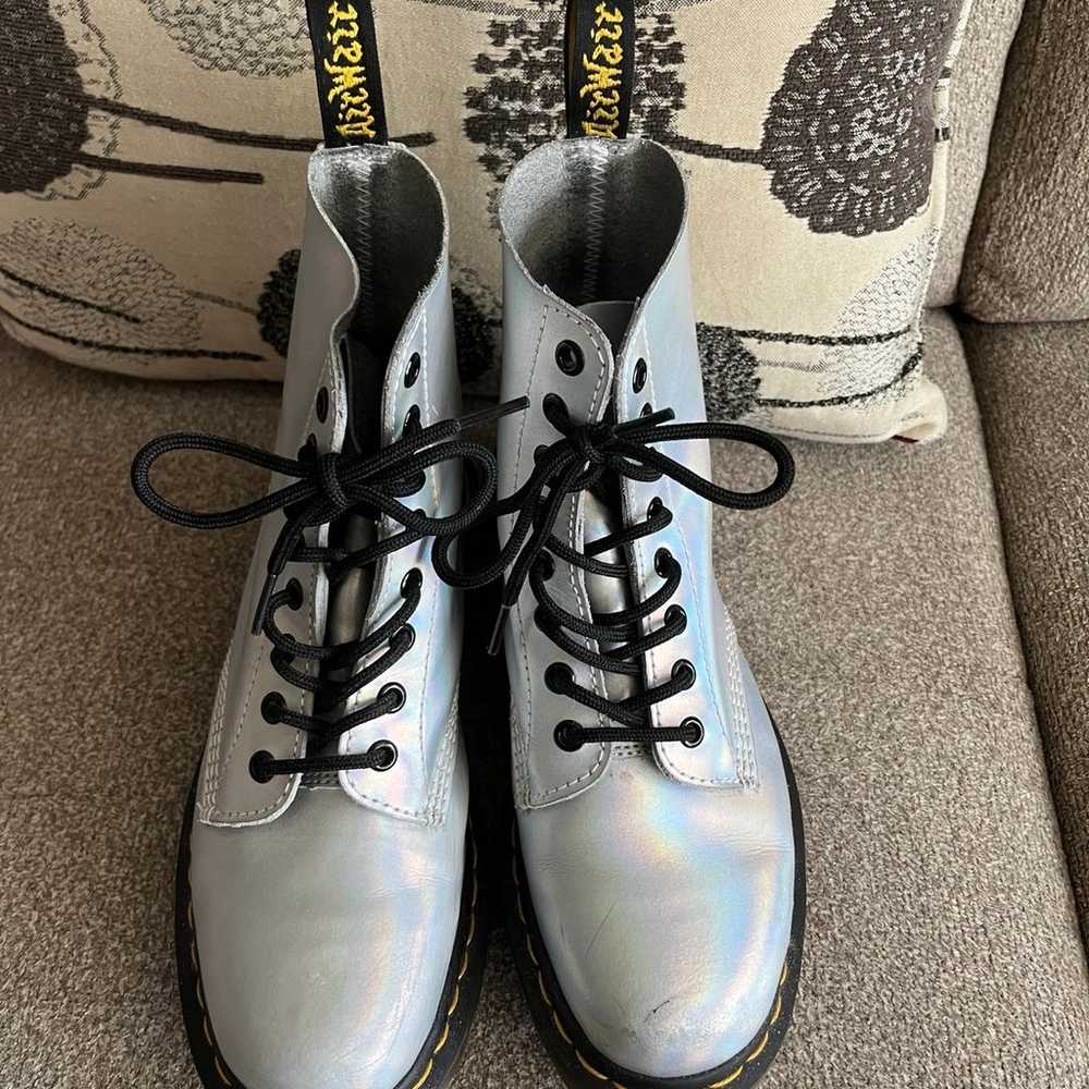 Dr. Martens Women’s Silver Iridescent Pascal RS A… - image 2