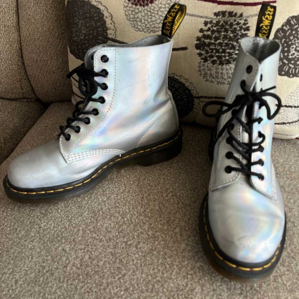 Dr. Martens Women’s Silver Iridescent Pascal RS A… - image 6