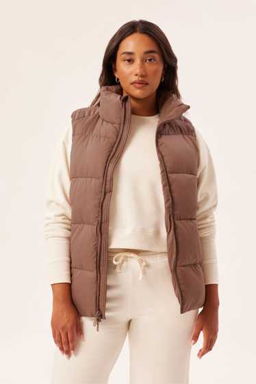 Girlfriend Collective Coffee Everyone Puffer Vest