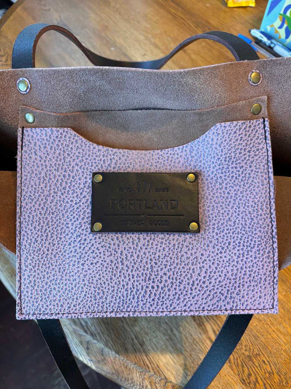 Portland Leather 'Almost Perfect' Leather Tote Bag - image 4