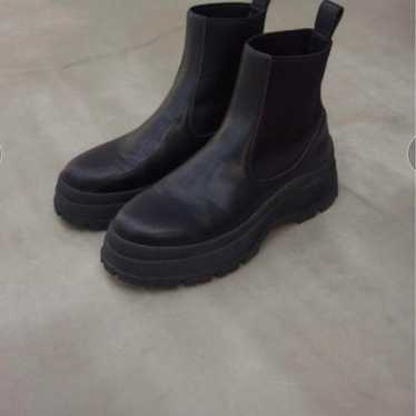 black by moussy side gore boots size 37 - image 1