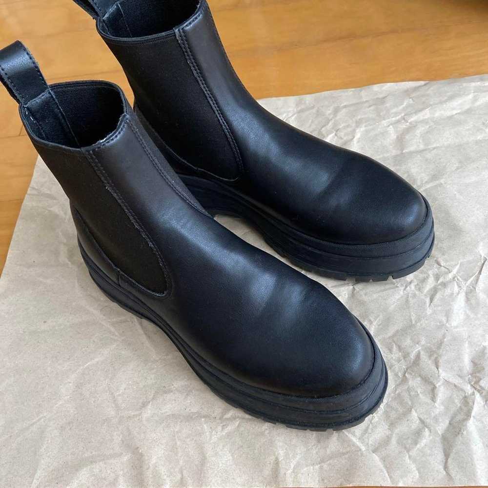 black by moussy side gore boots size 37 - image 2