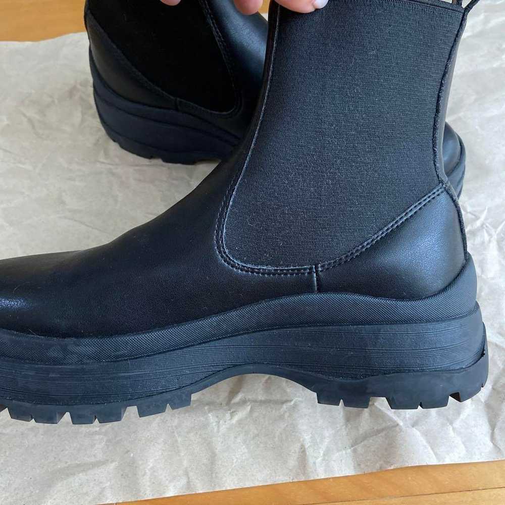 black by moussy side gore boots size 37 - image 4