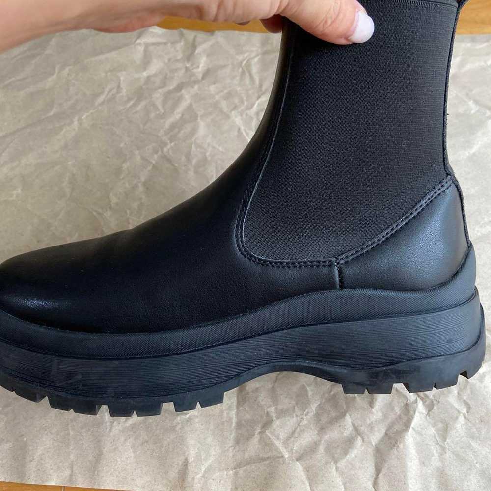 black by moussy side gore boots size 37 - image 5