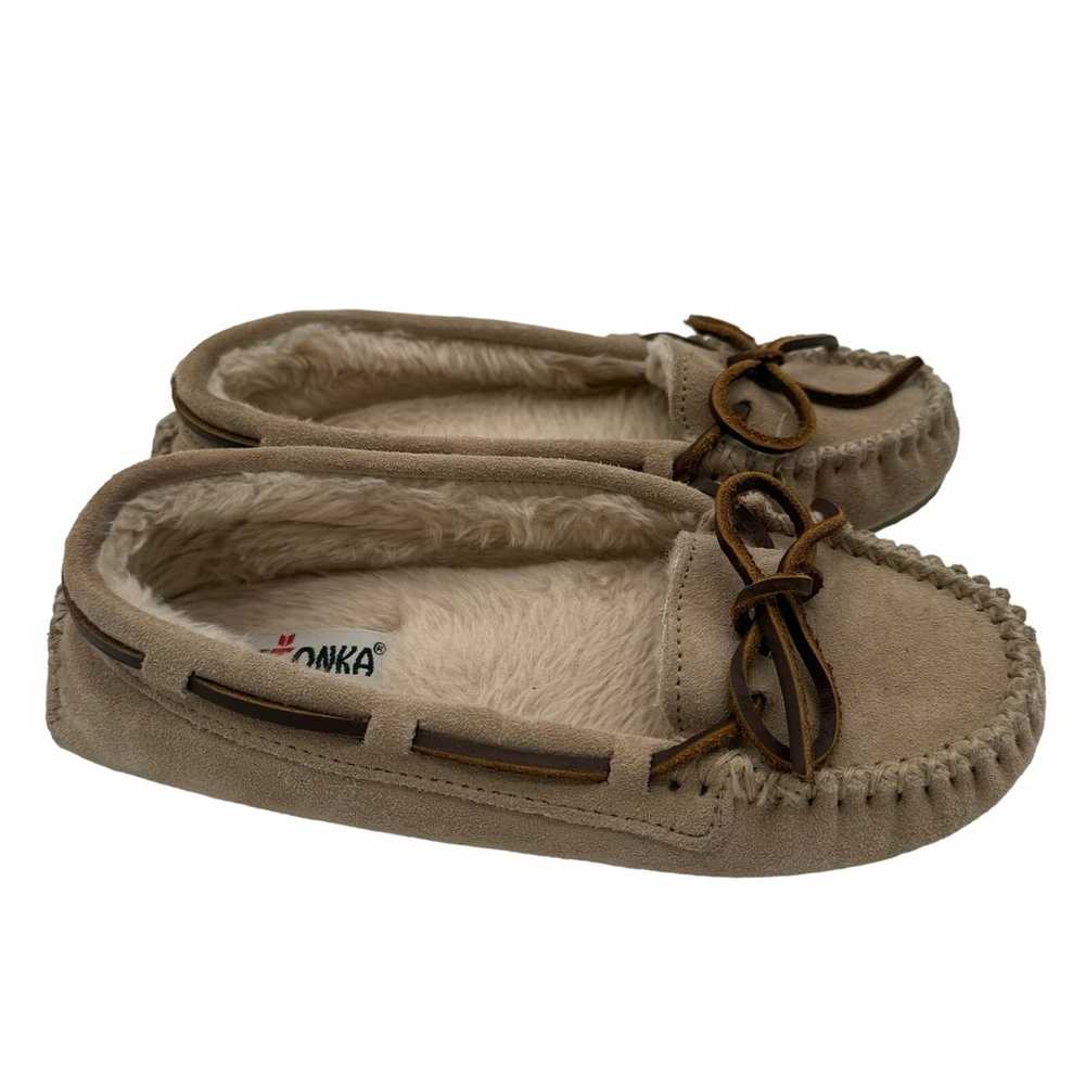 Minnetonka Women's Cally Moccasin Casual Cozy Sue… - image 1