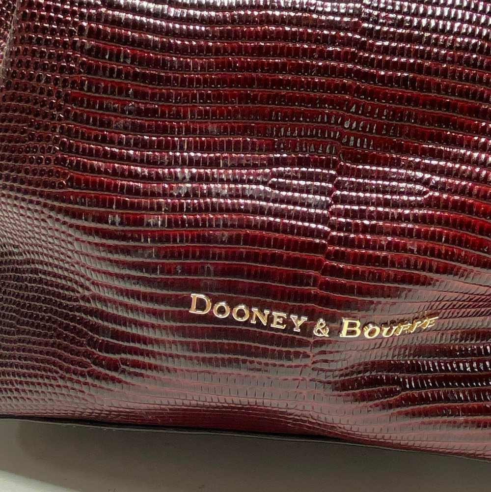 Dooney & Bourke Lizard Embossed Large Barlow Satc… - image 2