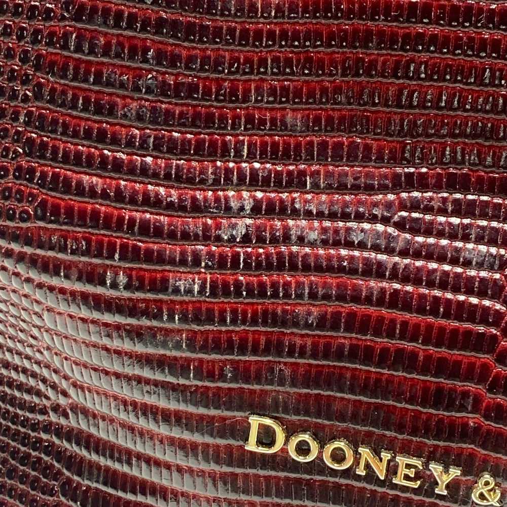 Dooney & Bourke Lizard Embossed Large Barlow Satc… - image 3