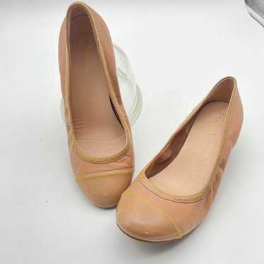 Cole Haan Nike Air Beige Leather Wedge Heel Comfo… - image 1