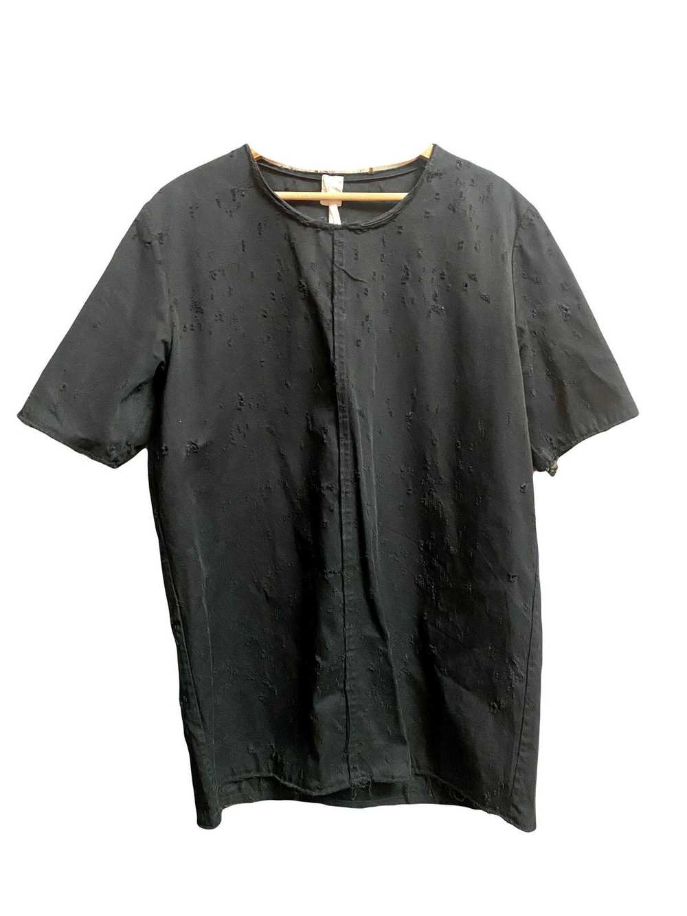 Damir Doma Black Woven destroy long t-shirt Damir… - image 1