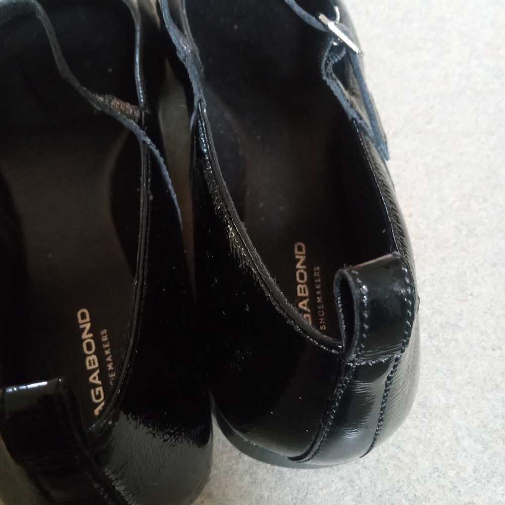 vagabond shoes sz. 40 black patent leather - image 6