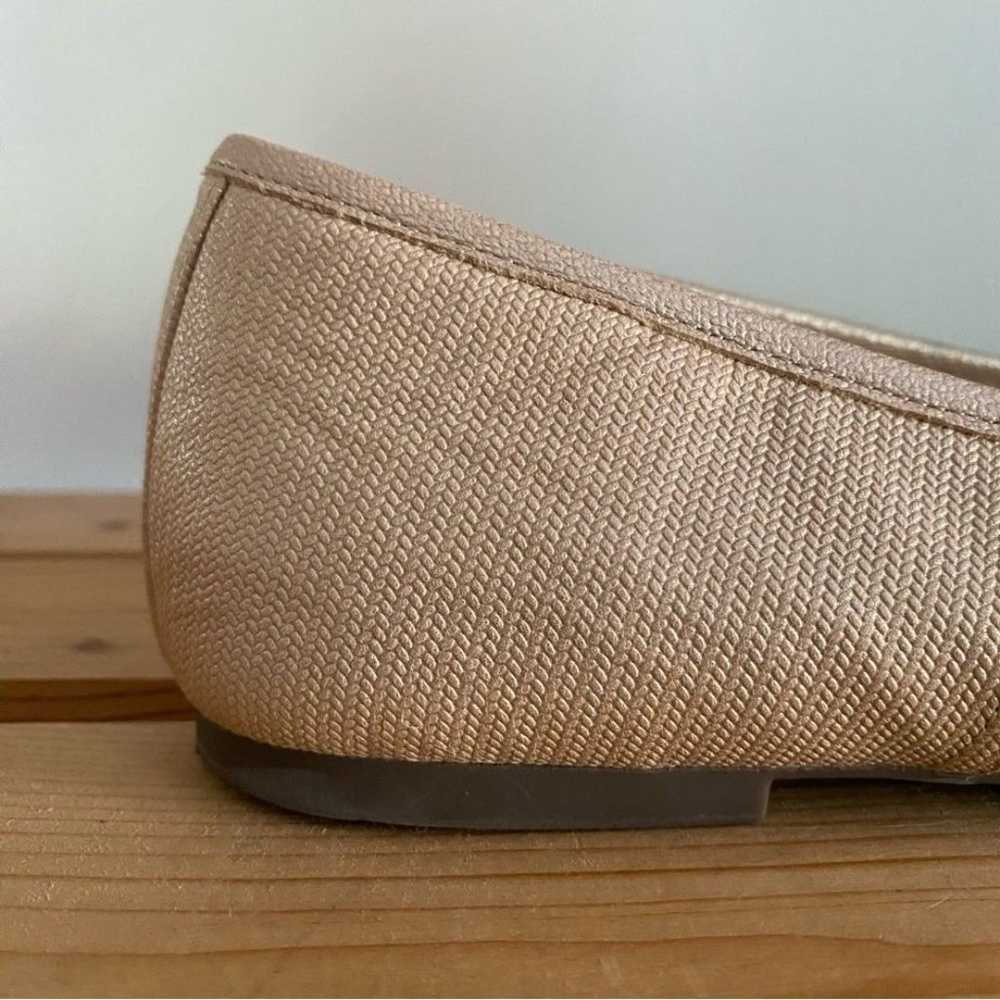 Vionic Gold Leather Orinda Square Toe Ballet Flat - image 8