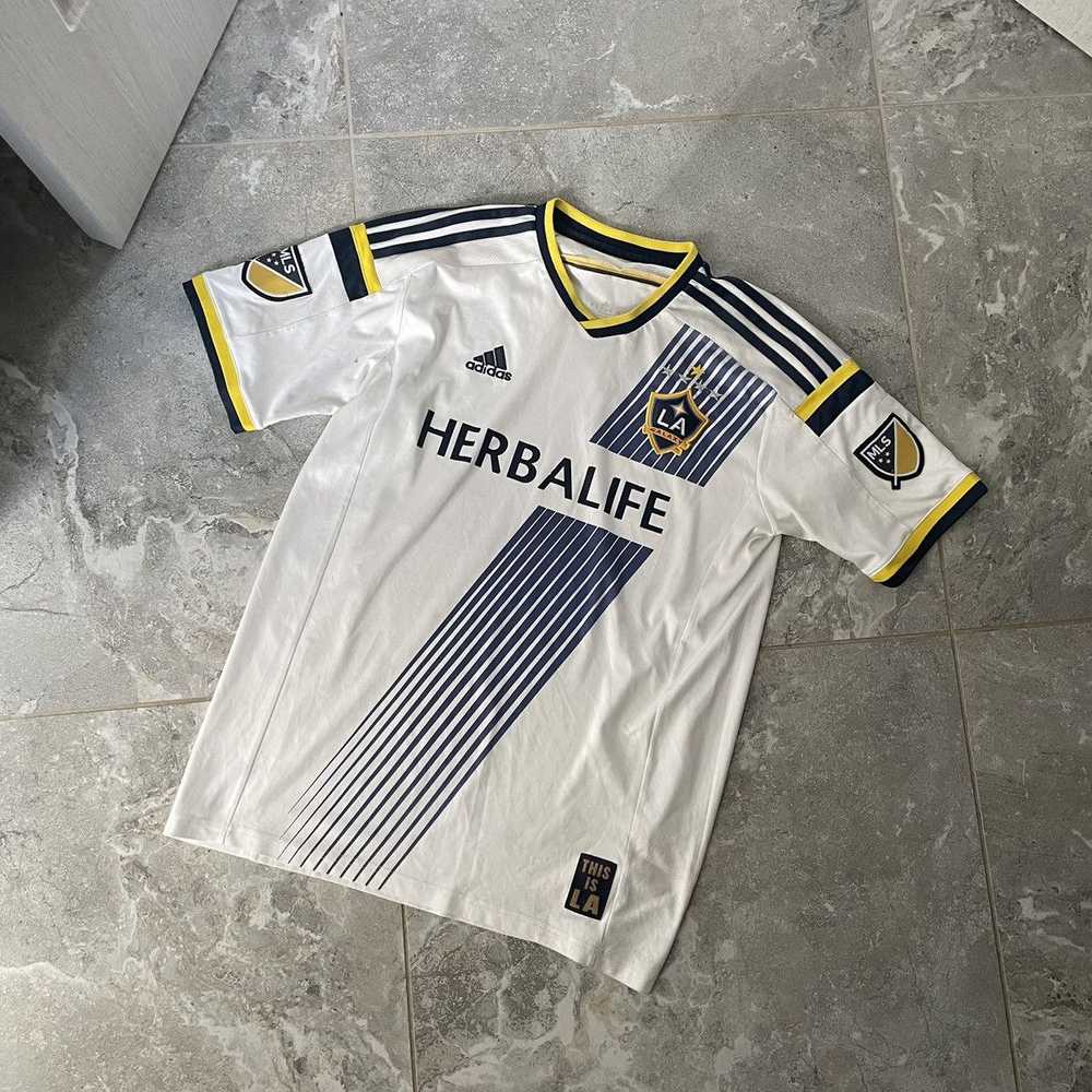 Adidas × La Galaxy × Soccer Jersey Retro LA GALAX… - image 1