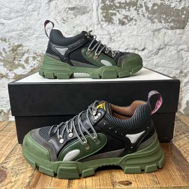 Gucci Gucci Flashtrek Green Low Top Boot Size 8 - image 1