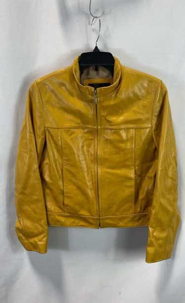 Sally And John Womens Mustard Leather Full Zip Cr… - image 1