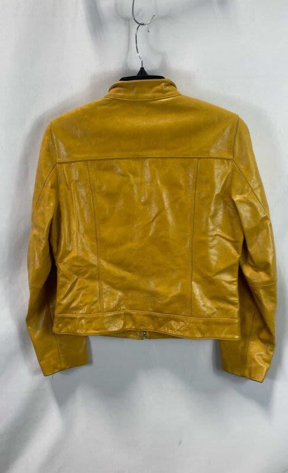 Sally And John Womens Mustard Leather Full Zip Cr… - image 2