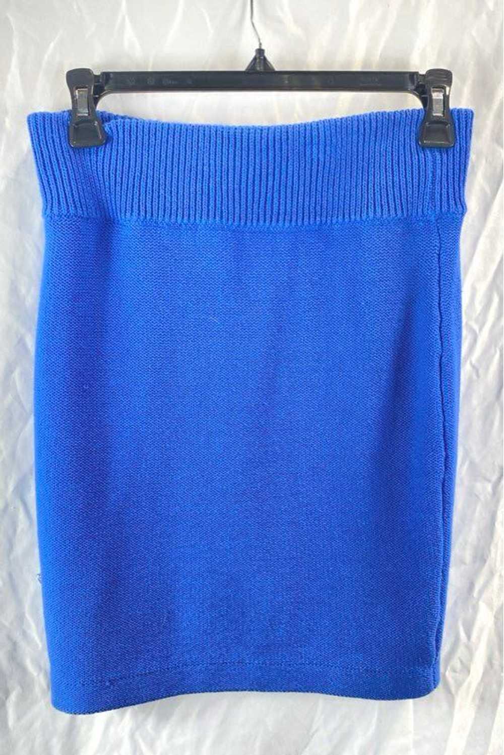 T Alexander Wang Blue Knit Mini Skirt XS - image 2