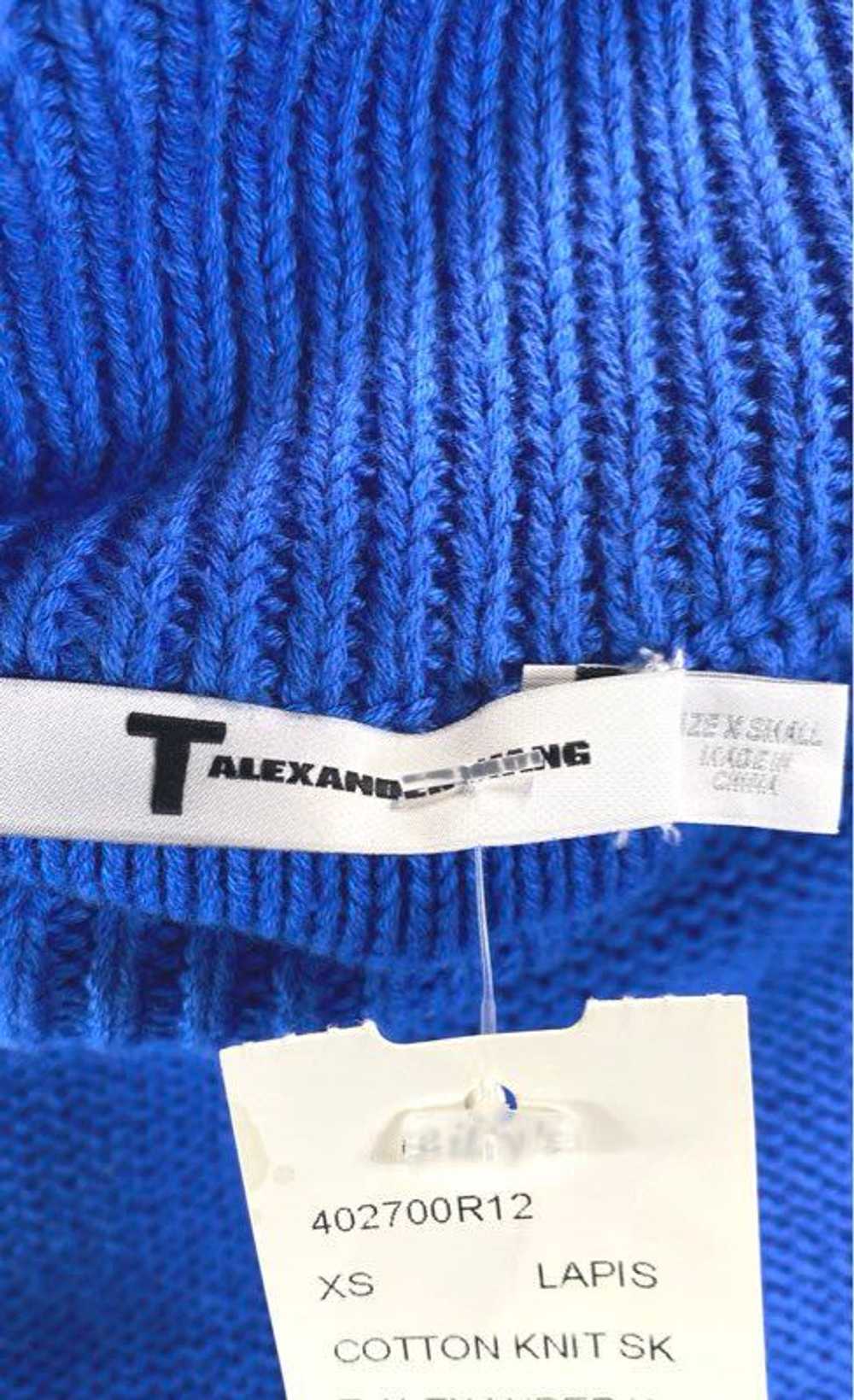 T Alexander Wang Blue Knit Mini Skirt XS - image 3