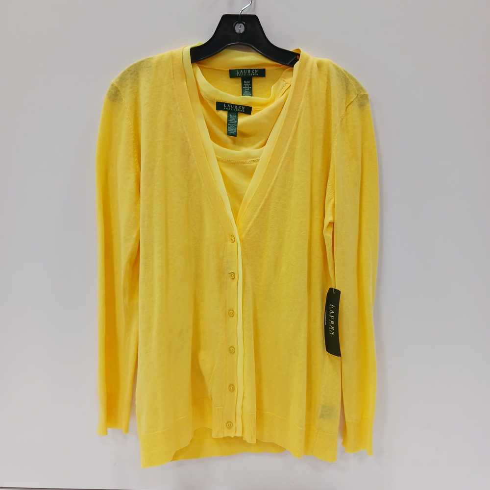 Women's Yellow Lauren Ralph Lauren Shirt And Card… - image 1