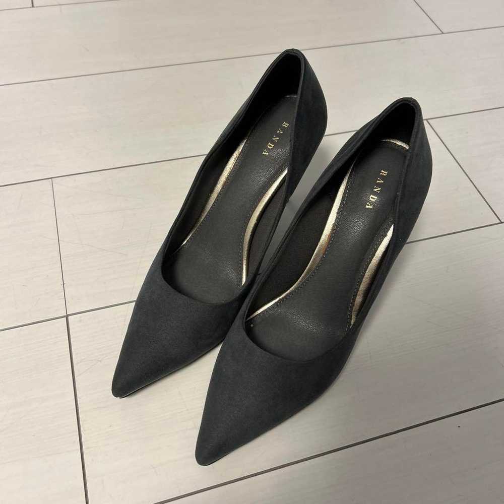 Randa Gray Suede Pointed Toe High Heel Pumps Size… - image 1