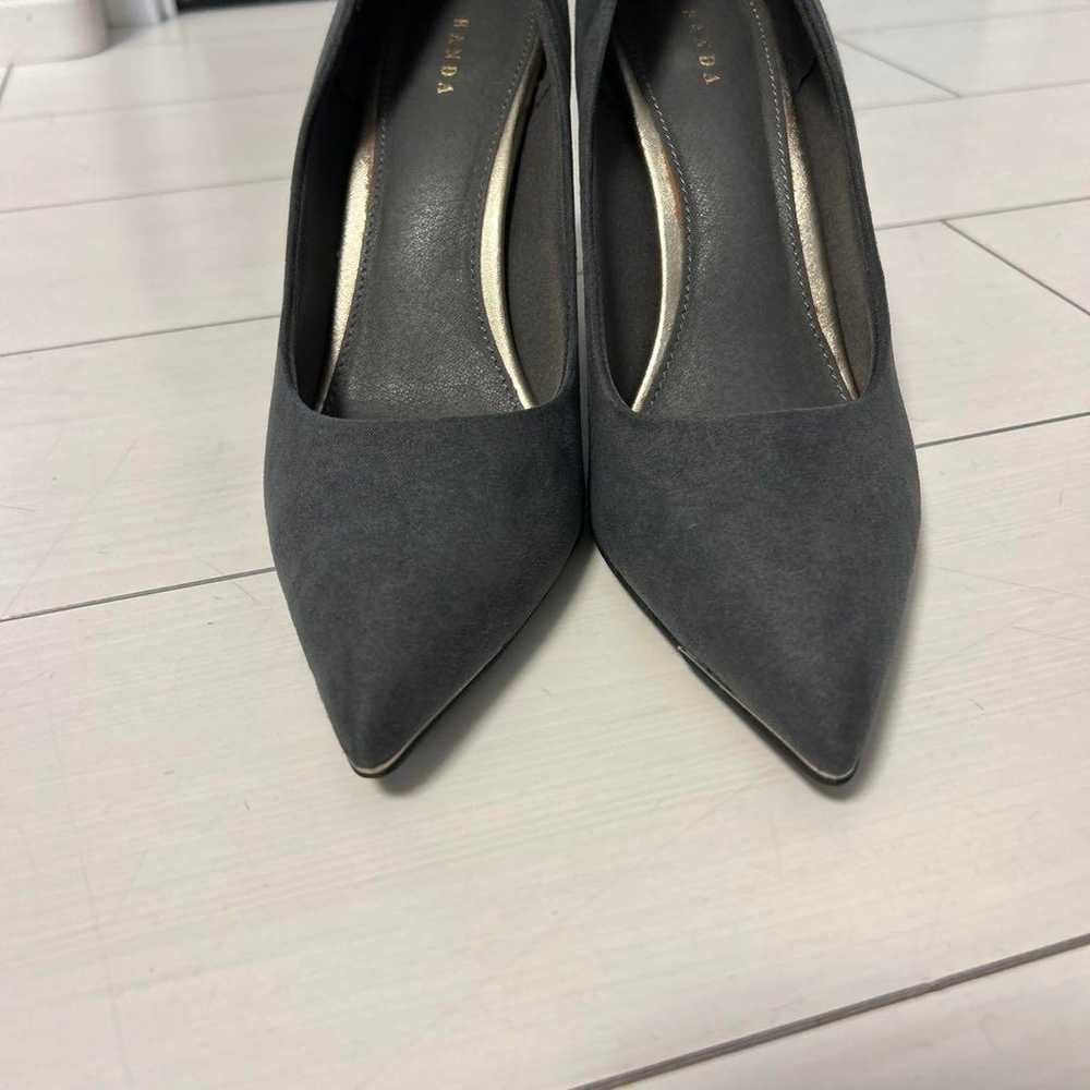 Randa Gray Suede Pointed Toe High Heel Pumps Size… - image 3