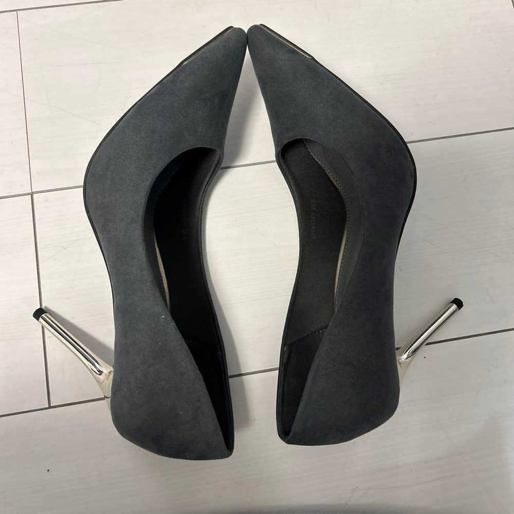 Randa Gray Suede Pointed Toe High Heel Pumps Size… - image 5